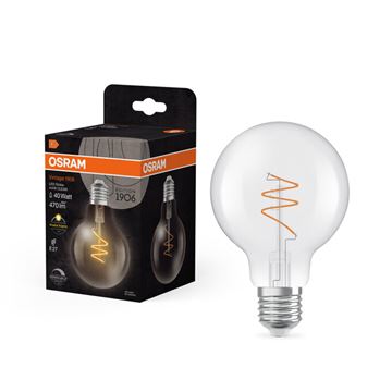 OSRAM Vintage 1906 CRI90 Globe 80 Spiral klar DIM 4,6W=40W 927 E27
